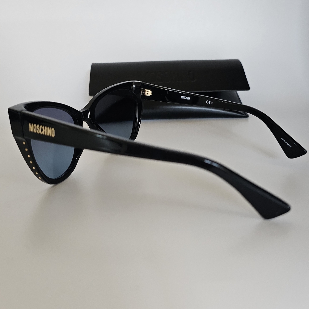 Authentic MOSCHINO Sunglasses NEW With Case & Dustcloth - Picture 3 of 14
